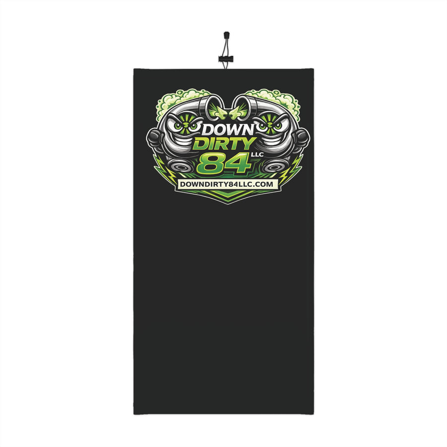 Down Dirty 84 Logo Winter Neck Gaiter with Drawstring — Cold Weather Face Mask & Neck Warmer