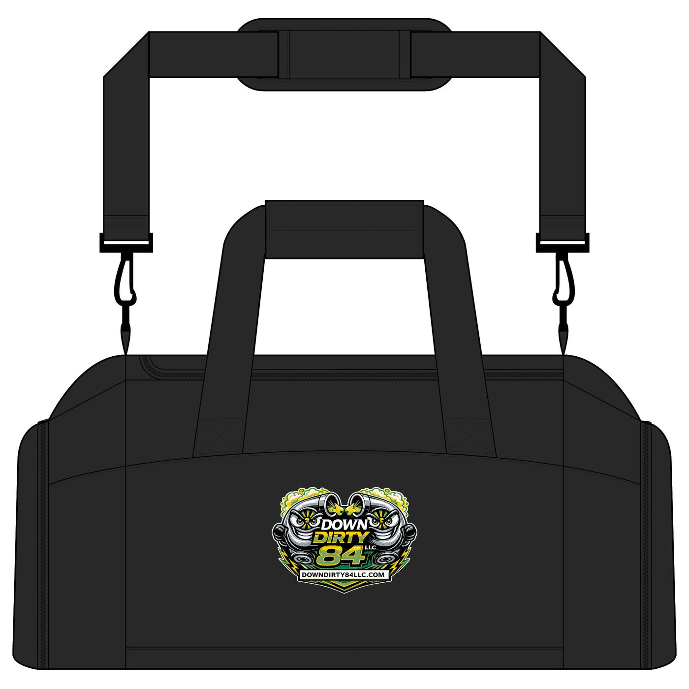 Down Dirty 84 Racing Logo Gym Bag