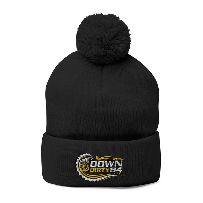 Down Dirty 84 Pom-Pom Knit Beanie