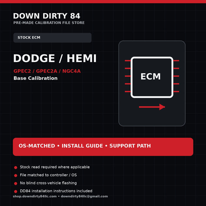 DD84 Dodge GPEC NGC pre-made base calibration
