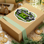 DD84 neon performance logo sticker 6 inch size