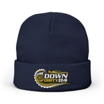 Down Dirty 84 Embroidered Knit Beanie