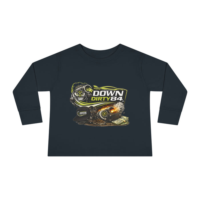 Down Dirty 84 Toddler Long Sleeve Tee
