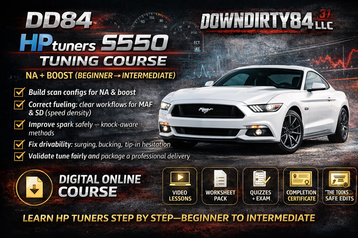 S550 Coyote HP Tuners Course — 2015–2023 Mustang GT