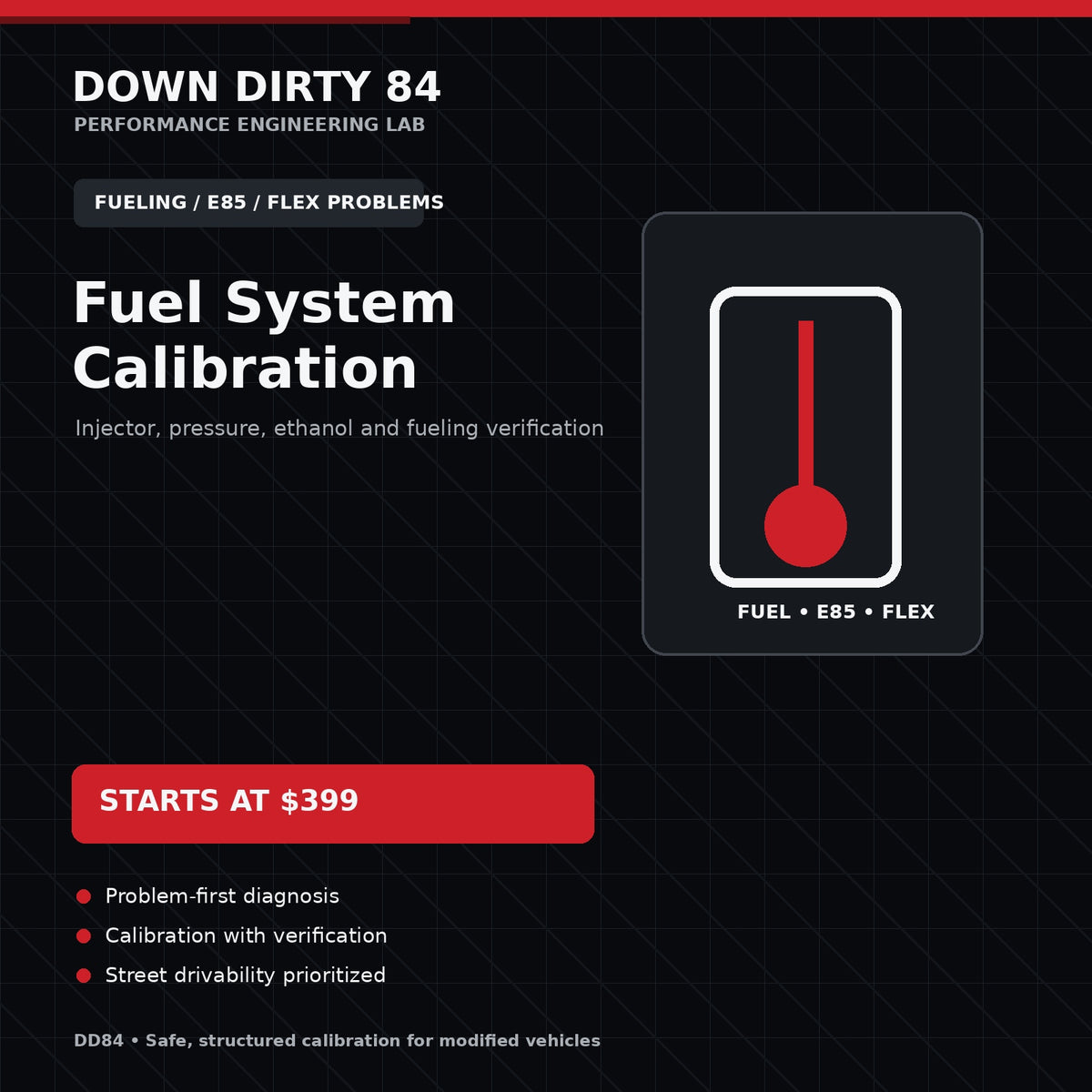 DD84 Injector, E85 & Flex-Fuel Calibration