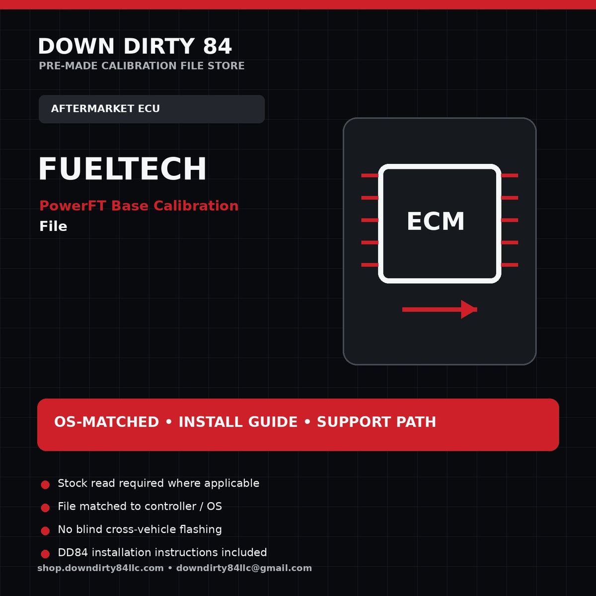 DD84 FuelTech PowerFT Base Calibration File