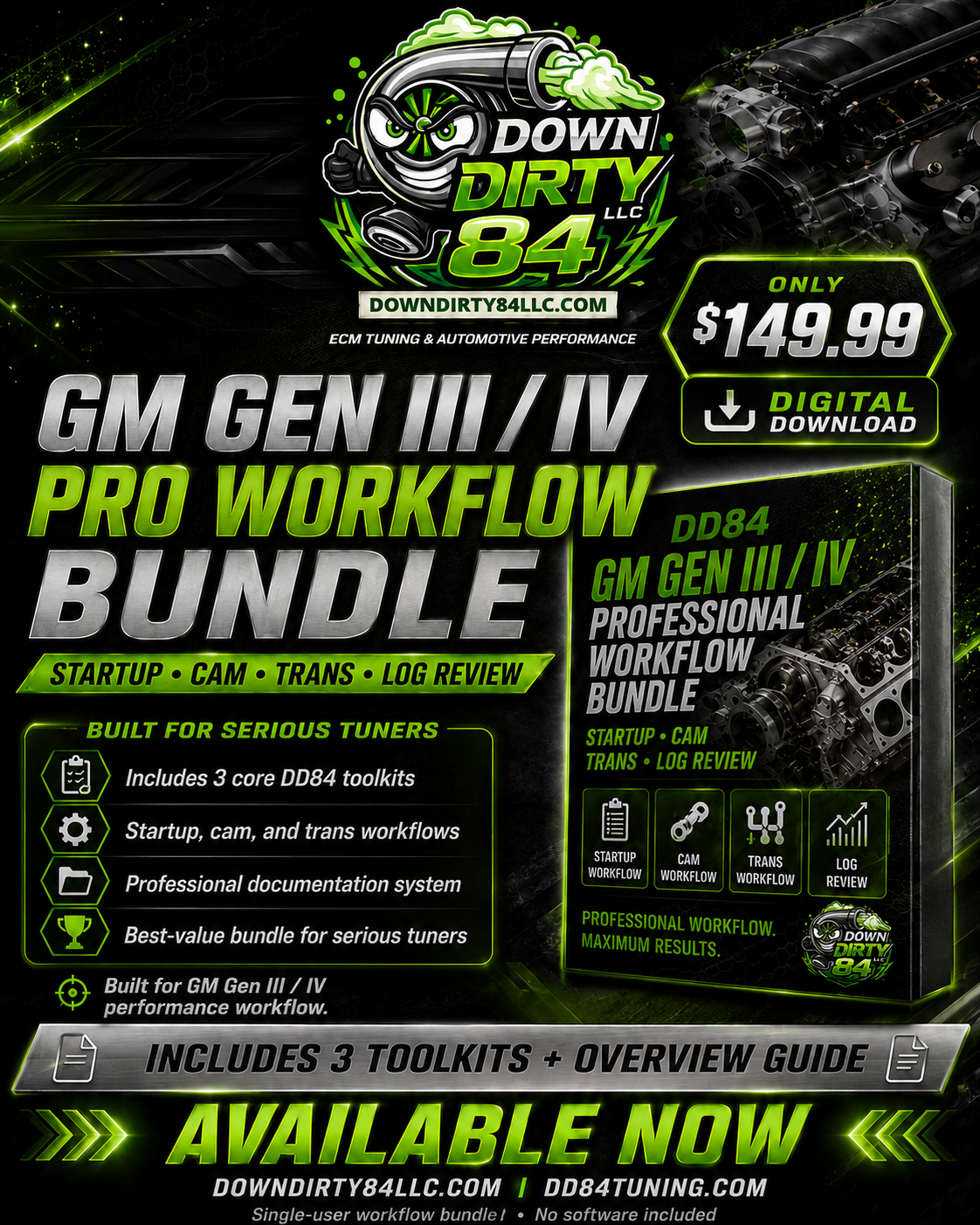 DD84 GM Gen III/IV Professional Workflow Bundle