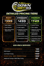Down Dirty 84 performance shop tuning support session graphic