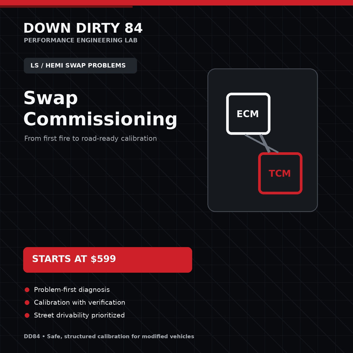 DD84 LS / Hemi Swap Startup & Drivability Service